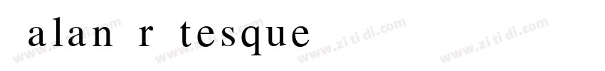 GalanGrotesqueDEMO B字体转换